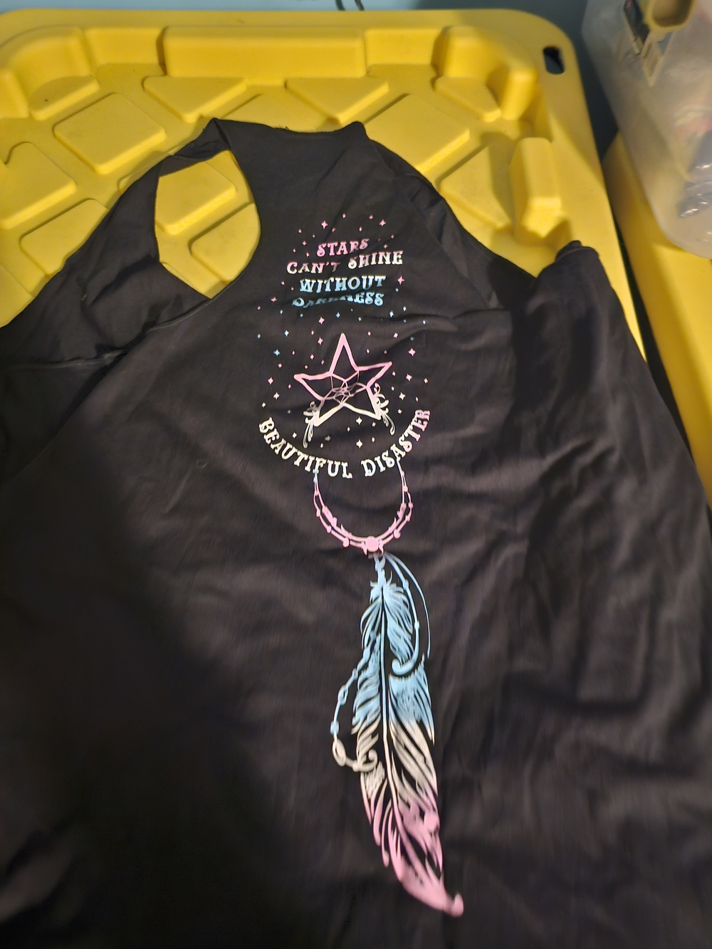 Beautiful Disaster Women's Black Dreamcatcher Graphic Tank Top - Picture 2 of 2